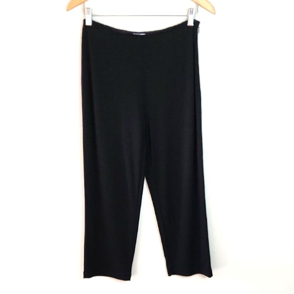 Ann Taylor Loft Women's Black Pants Straight Leg Side Zipper Neutral Classic